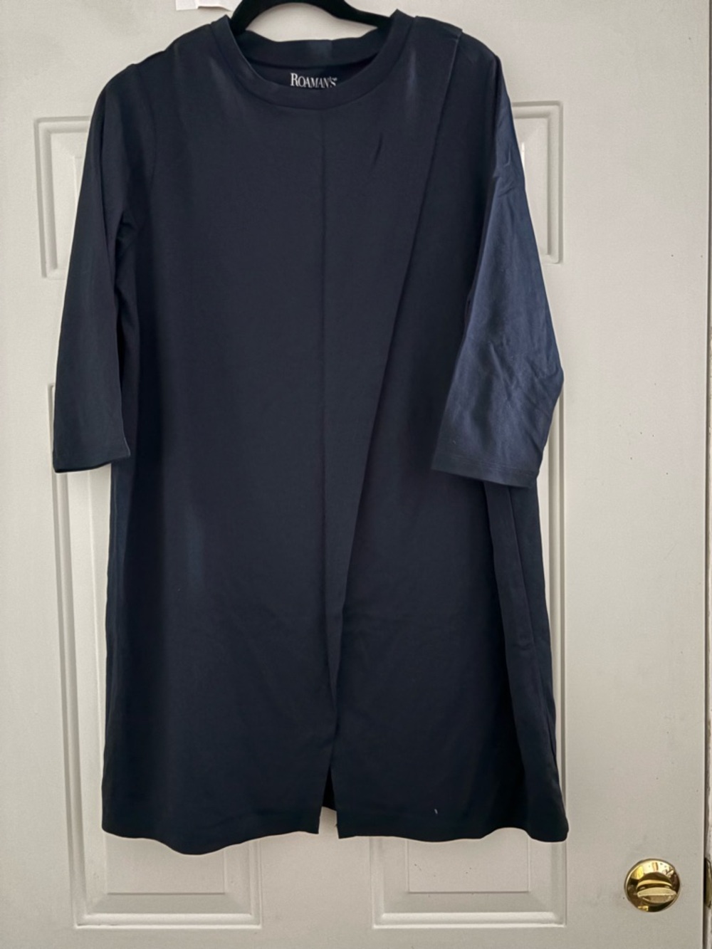 Roaman's Navy Blue Women’s Shift Dress